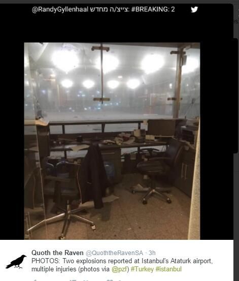 伊斯坦布爾阿塔圖爾克國際機(jī)場當(dāng)晚發(fā)生的爆炸已造成28人死亡(Belaid 伊斯坦布爾阿塔圖爾克國際機(jī)場當(dāng)晚發(fā)生的爆炸已造成28人死亡(Belaid