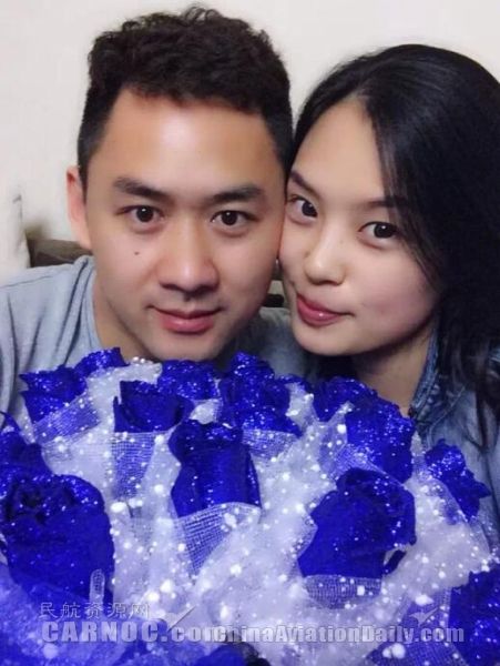 “田螺”姑娘王琰和南航飛行員楊曉輝。 “田螺”姑娘王琰和南航飛行員楊曉輝。